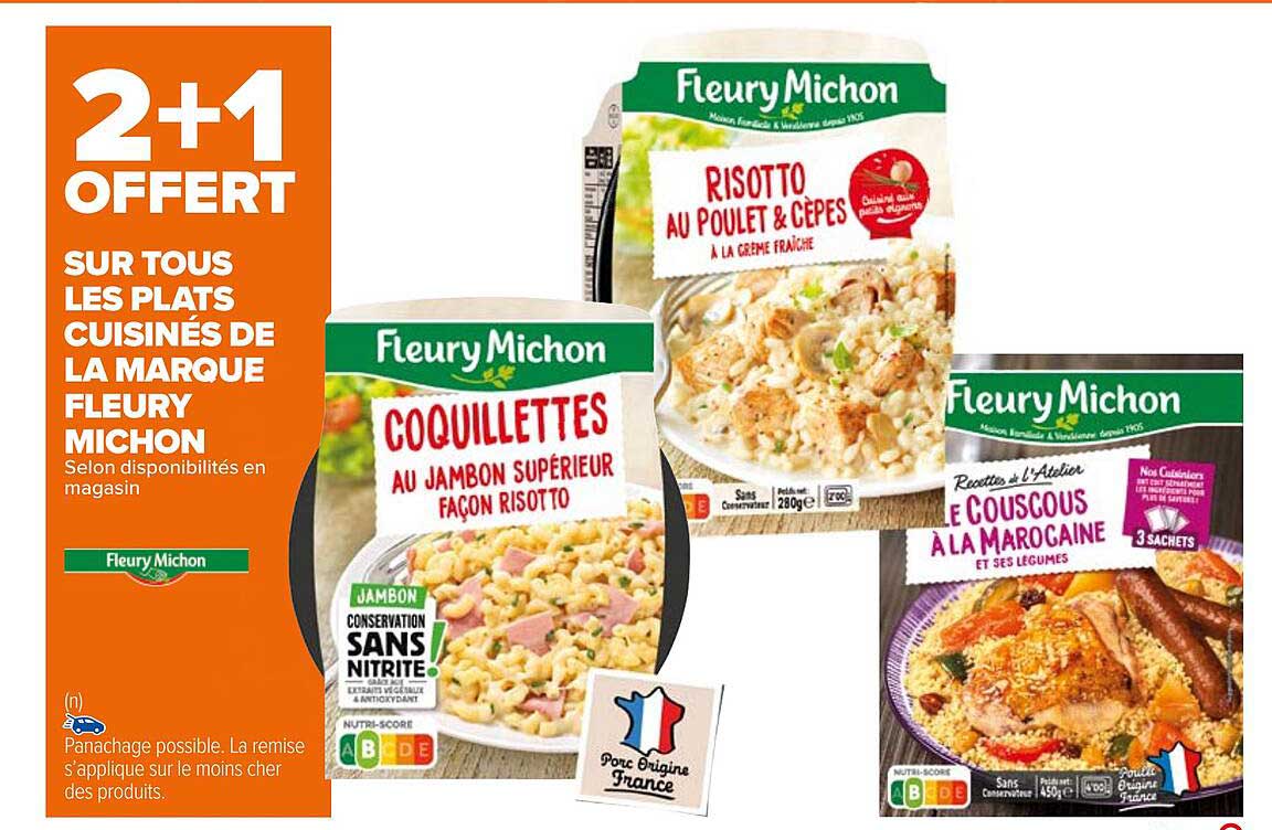 plants cuisinés de la marque fleury michon