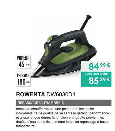Rowenta Dw6030d1 Repassage Ultra Précis