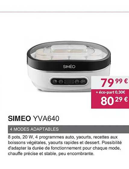 simeo yva640 4 modes adaptables