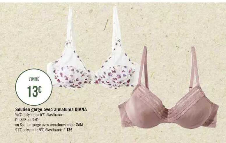 soutien gorge avec armature diana