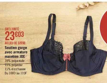 soutien gorge avec armature maintien joe