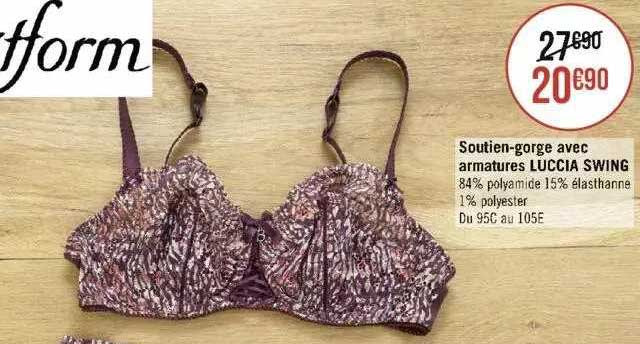 soutien-gorge avec armatures luccia swing