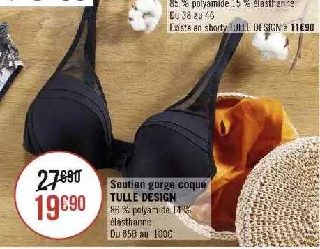 soutien gorge coque tulle design