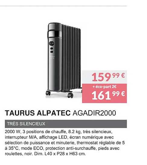 taurus alpatec agadir2000 très silencieux