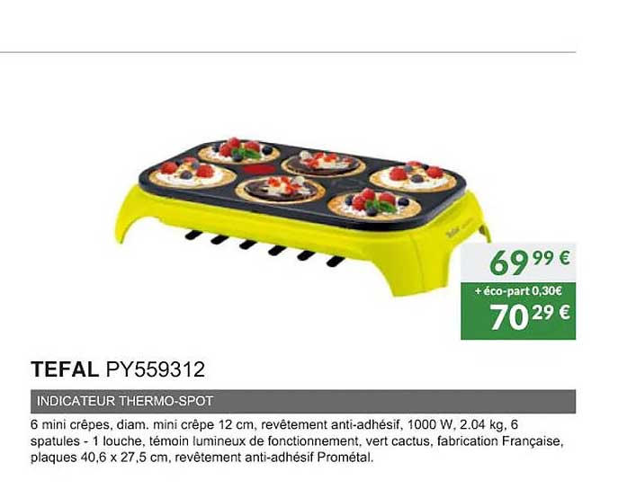 tefal py559312 indicateur thermo-spot