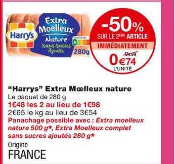 "harrys" Extra Moelleux Nature