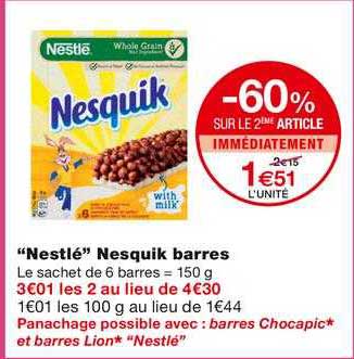 "nestlé" Nesquik Barres