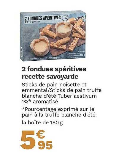 2 fondues apéritives recette savoyarde