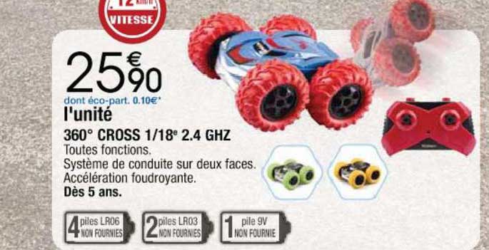 360° cross 1-18e 2.4 ghz