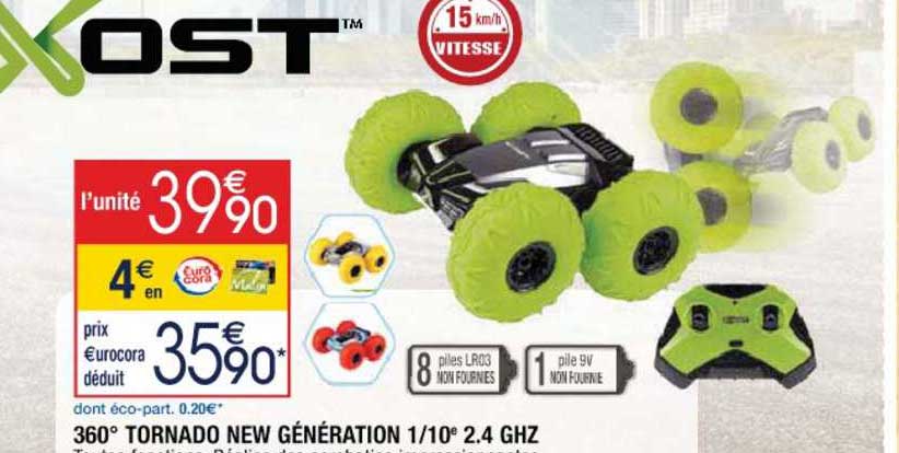 360° tornado new génération 1-10e 2.4 ghz