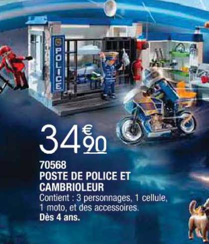 70568 - poste de police et cambrioleur