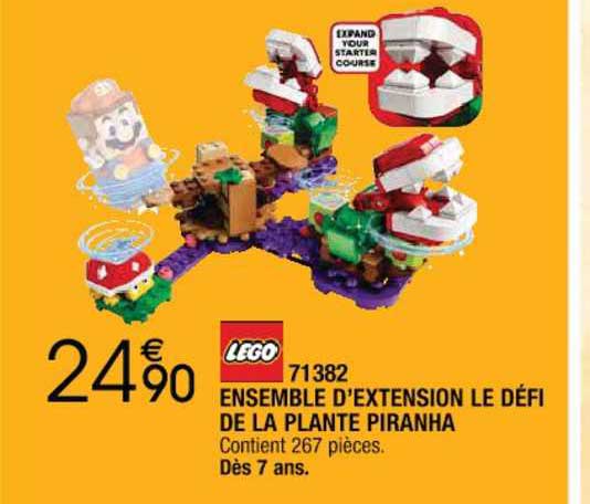 71382 - ensemble d'extension le défi de la plante piranha lego