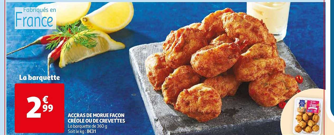 accras de morue façon créole ou de crevettes