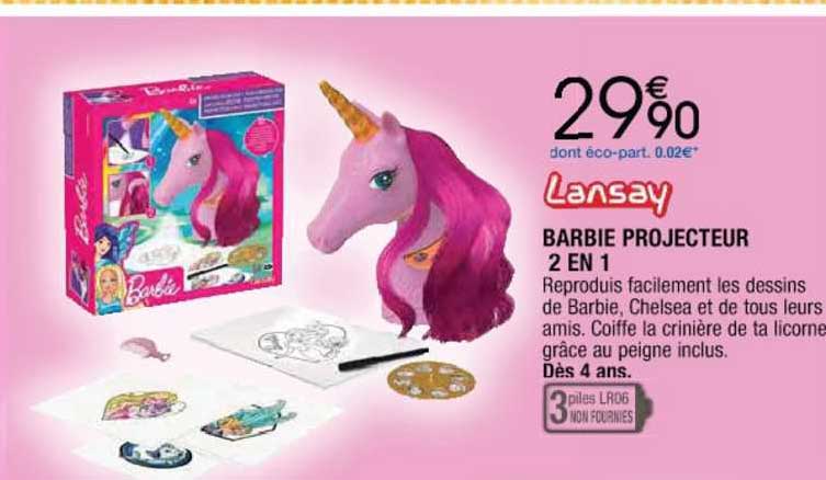 Barbie Projecteur 2 En 1 Lansay