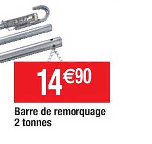barre de remorquage 2 tonnes