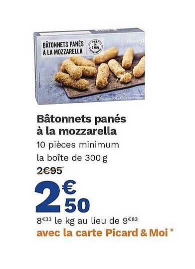 Bâtonnets Panés à La Mozzarella
