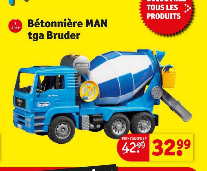 bétonnière man tga bruder