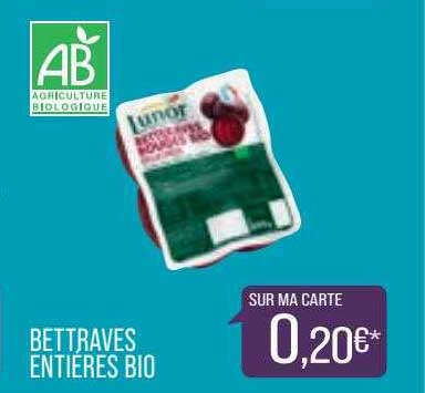 Betteraves Entières Bio