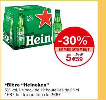 Bière "heineken"