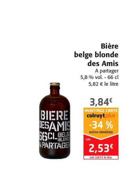 bière belge blonde des amis