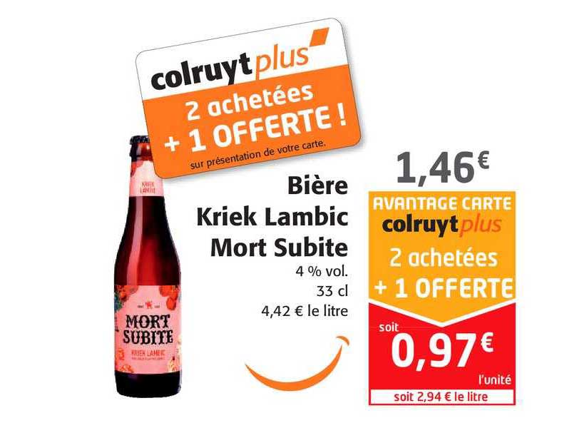 Bière Kriek Lambic Mort Subite