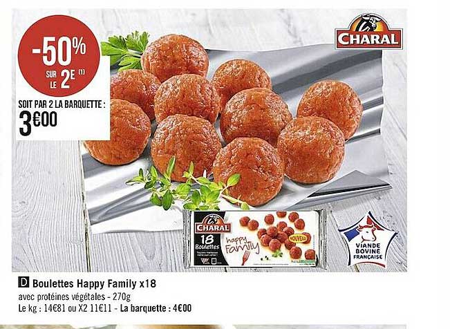 boulettes happy family x18