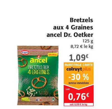bretzels aux 4 graines ancel dr. oetker