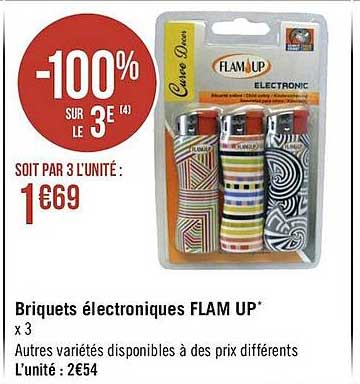 Briquets électroniques Flam Up
