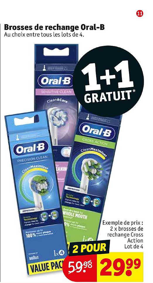brosses de rechange oral-b
