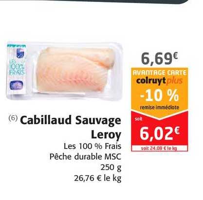 cabillaud sauvage leroy