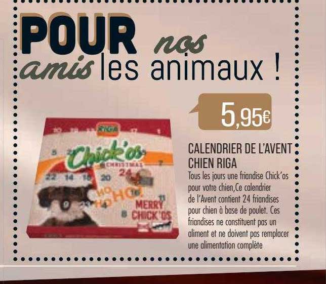 calendrier de l'avent chien riga