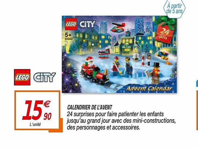 calendrier de l'avent lego city