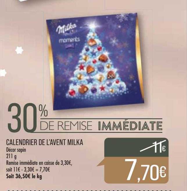 calendrier de l'avent milka