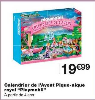 calendrier de l'avent pique-nique royal "playmobil"