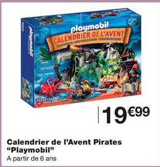 calendrier de l'avent pirates "playmobil"