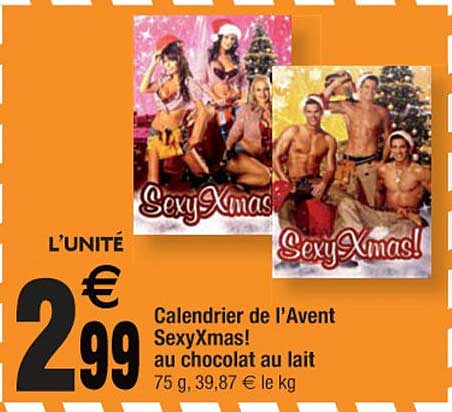 Calendrier De L'avent SexyXmas! Au Chocolat Au Lait