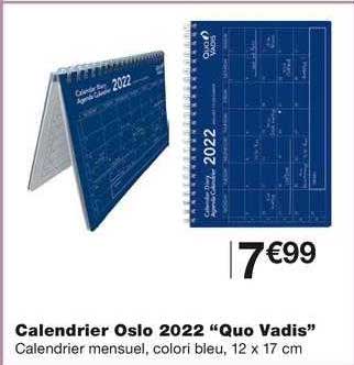 calendrier oslo 2022 "quo vadis"
