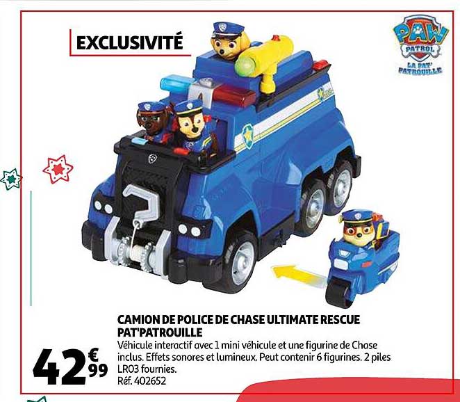 Camion De Police De Chase Ultimate Rescue Pat'patrouille