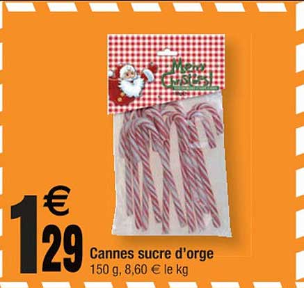 cannes sucre d'orge