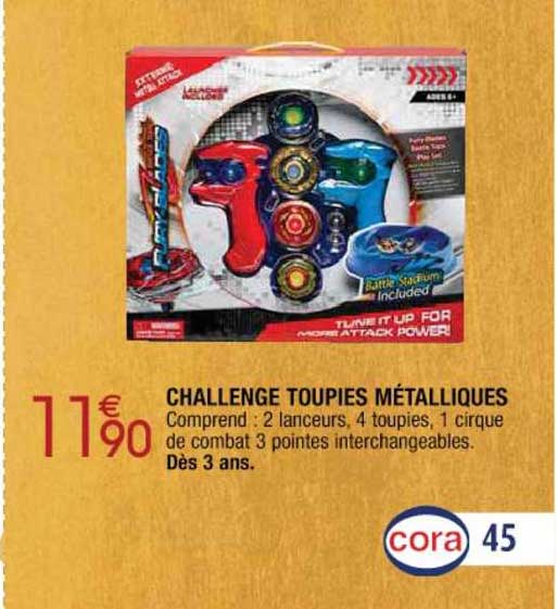 challenge toupies métalliques