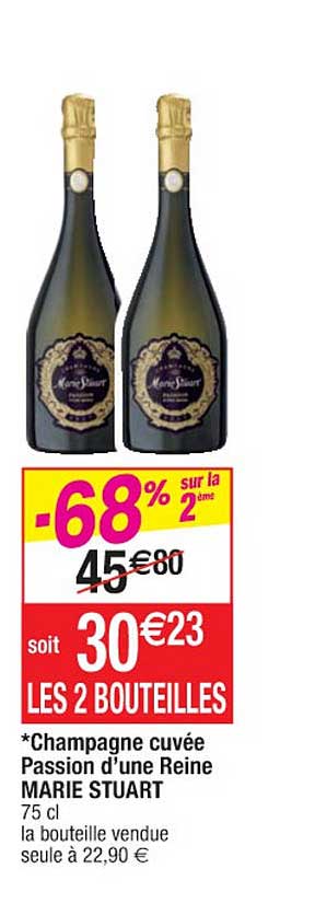 champagne cuvée passion d'une reine marie stuart