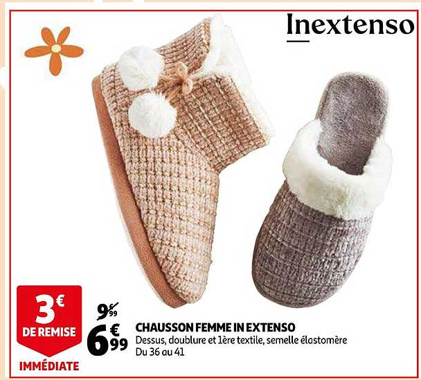 chausson femme in extenso