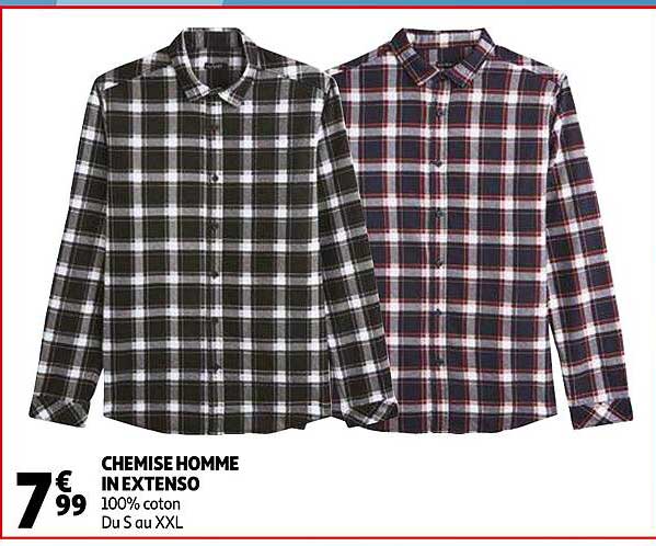 chemise homme in extenso