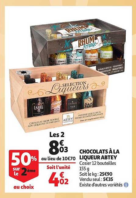 Chocolats à La Liqueur Abtey