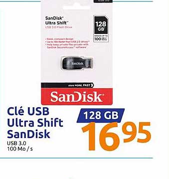 clé usb ultra shift sanDisk