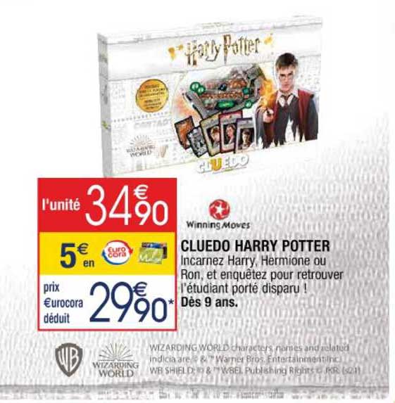 cluedo harry potter winning moves