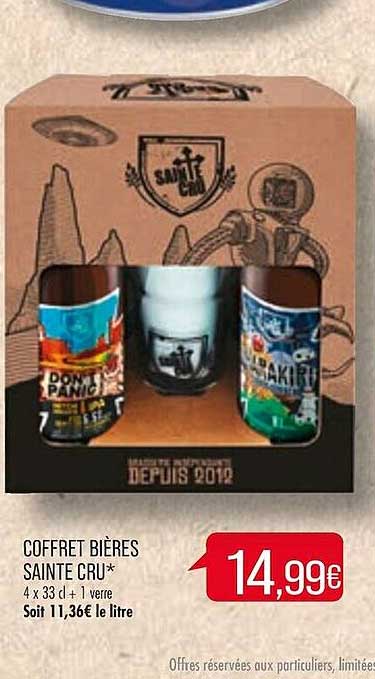 coffret bières sainte cru