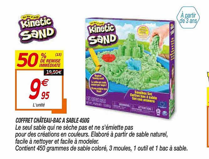 coffret château-bac à sable 450g