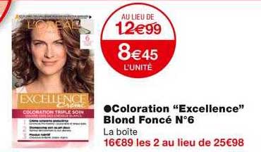 Coloration "excellence" Blond Foncé N°6