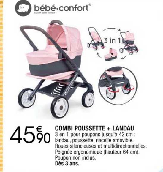 combi poussette + landau